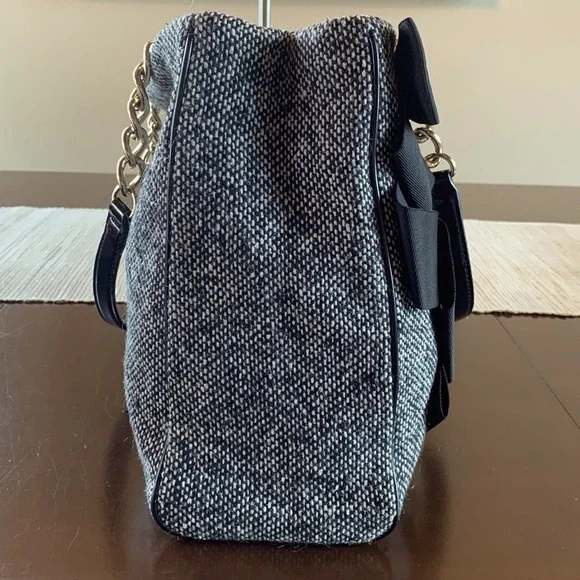Kate Spade Kenny tweed satchel/shoulder bag EUC